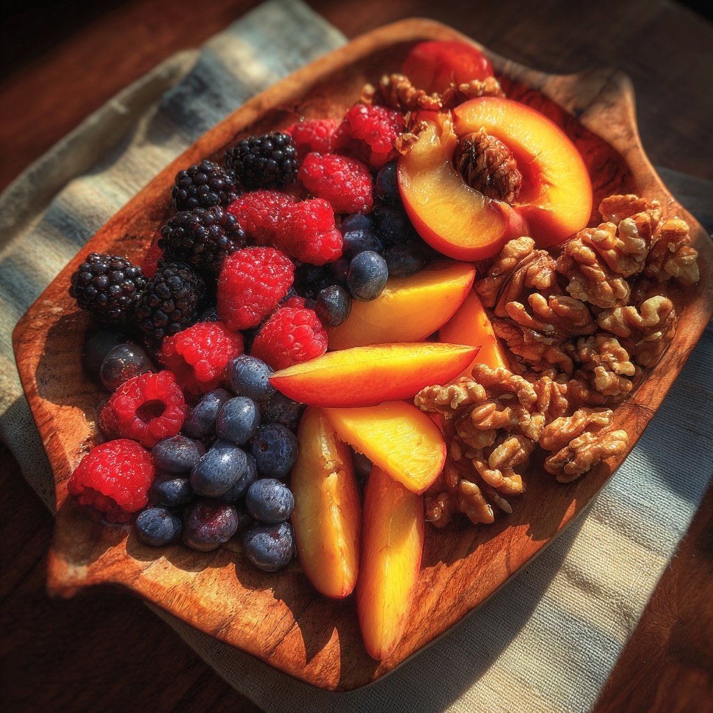Fresh Fruit and Nut Platter