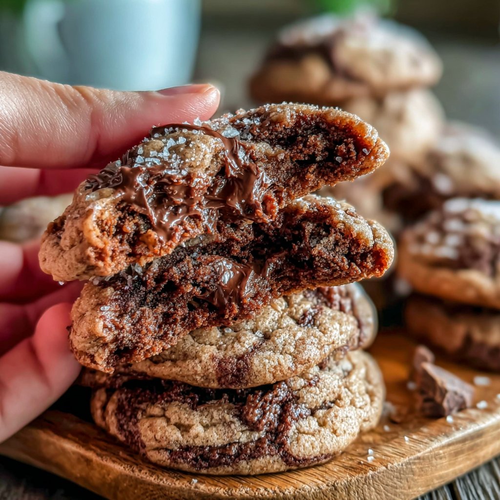 Cinnamon Swirl Brownie Cookies