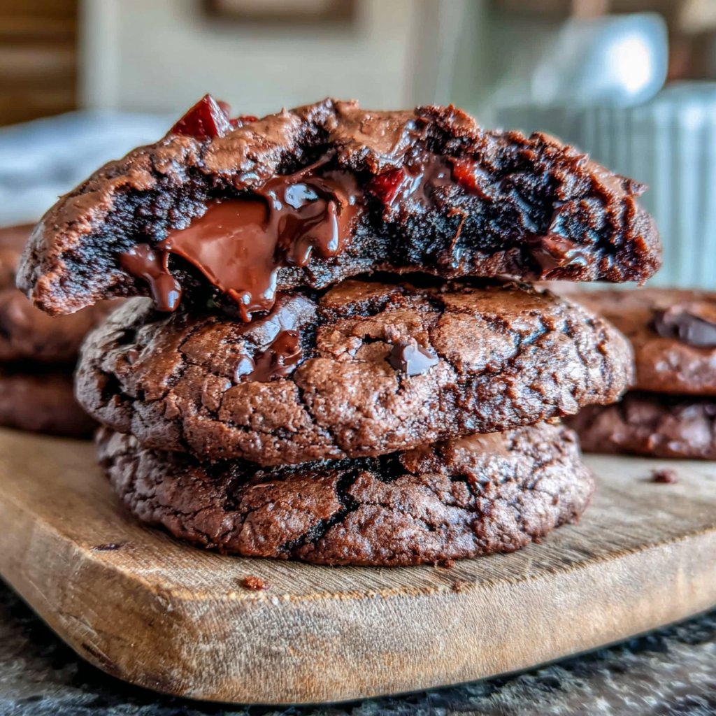 Dark Chocolate Brownie Cookies