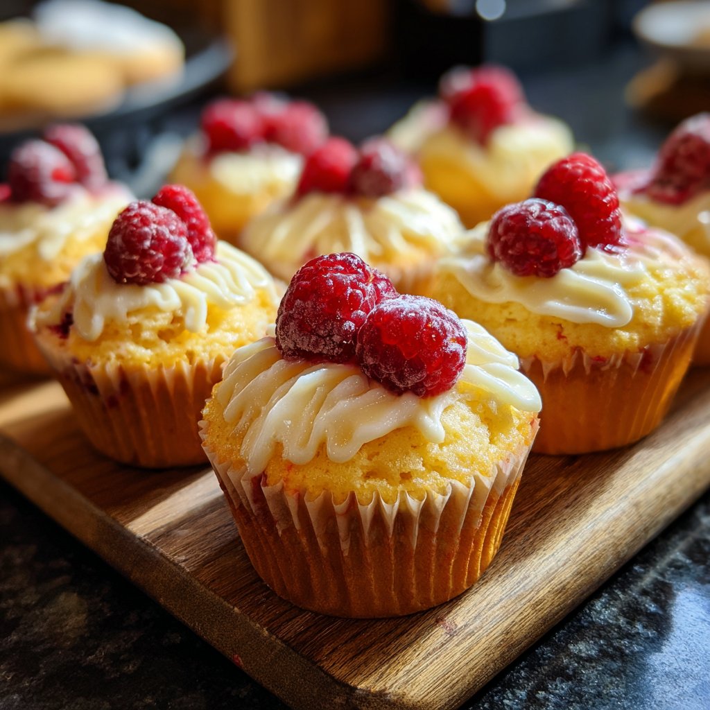 Light Lemon Berry Cupcakes