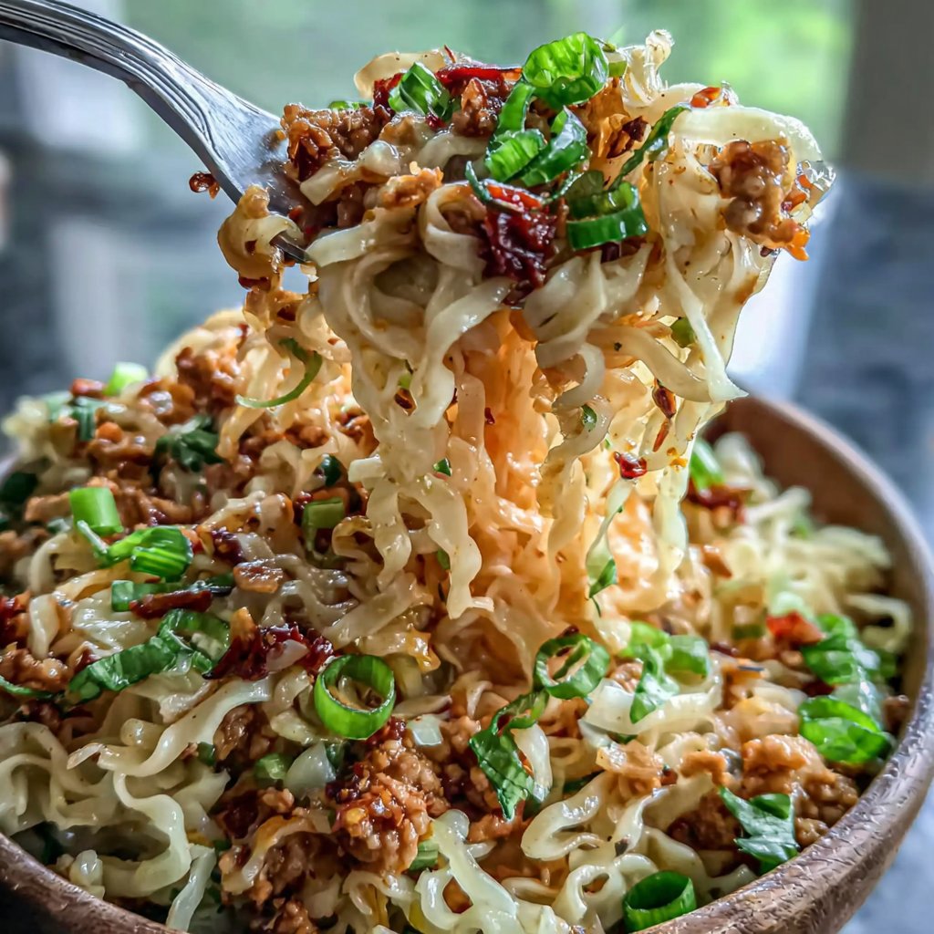 Crispy Chili Turkey Noodles