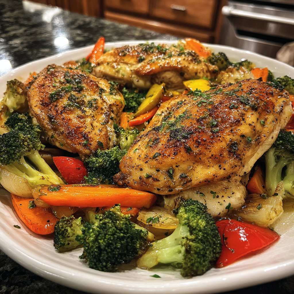 Garlic Butter Chicken & Veggies